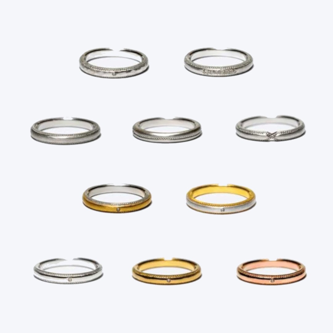ミルグレイン マリッジリング | オーダーメイド・手作り結婚指輪の