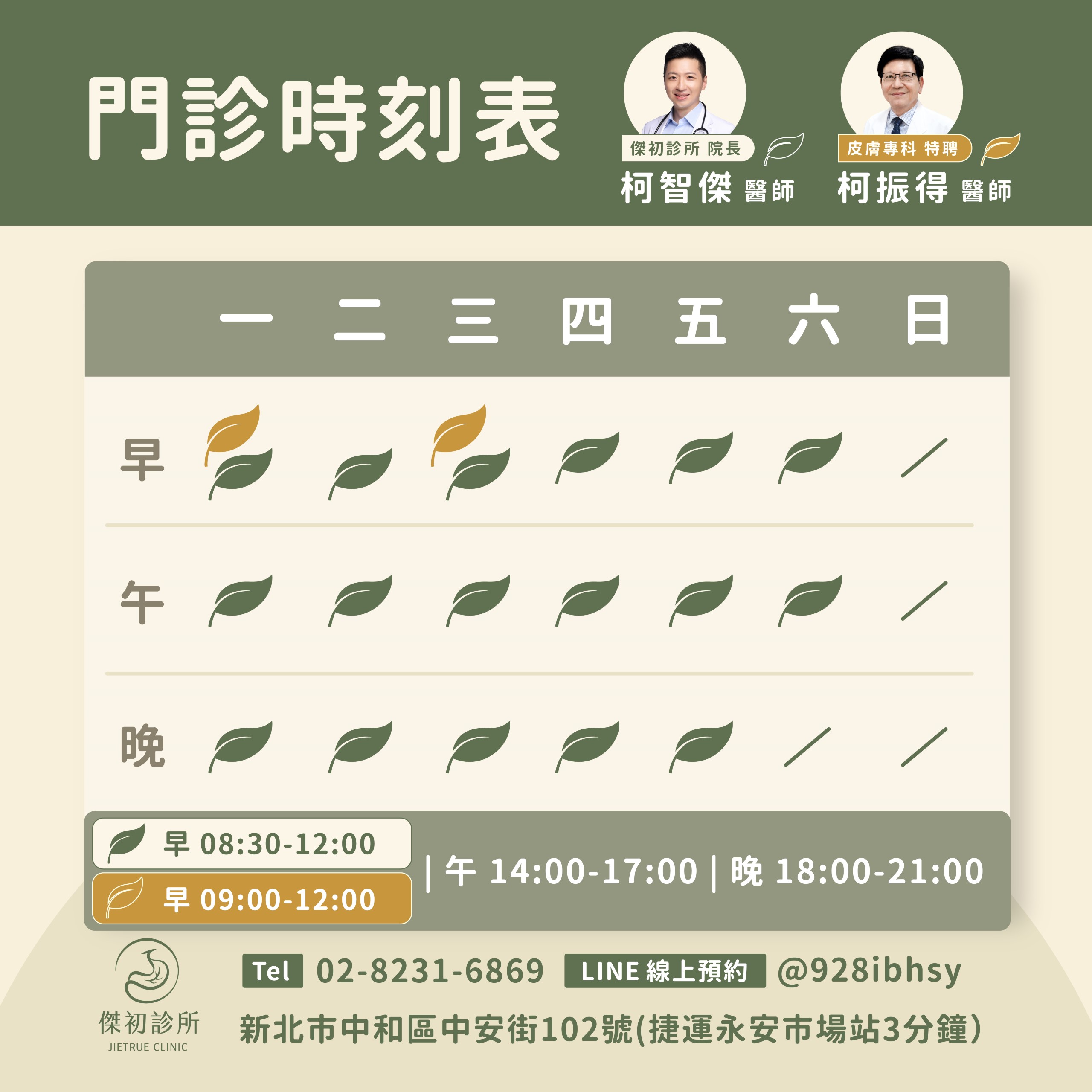 傑初診所 永信皮膚科 皮膚科 中和腸胃科診所推薦 永和腸胃科 中和腸胃科診所 無痛胃鏡 減重門診 門診時間表