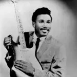 young Otis Rush with guitar