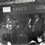 Otis Rush performing with Little Bobby at Pepper's Lounge, Chicago, Illinois, December 17, 1963.