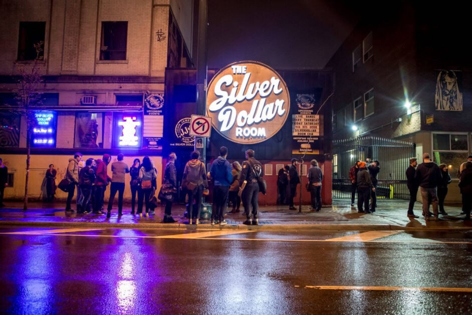 A colour photo of the Silver dollar room in Toronto