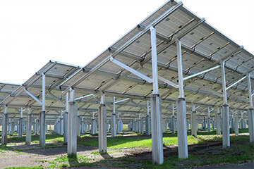 太陽光発電施設の防犯設備設置イメージ