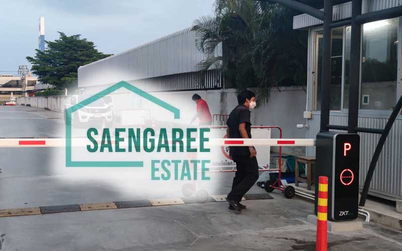 แสงอารี เอสเตท จำกัด  ปทุมธานี ติดตั้งไม้กั้นคีย์การ์ด