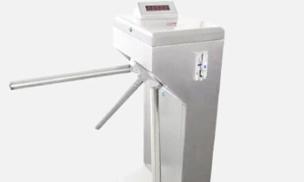 เครื่องกั้นสามขาหยอดเหรียญ รุ่น JT-TS-01