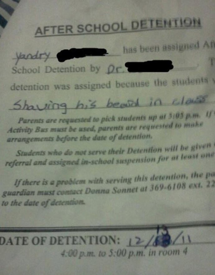 40 Hilarious Reasons Why Kids Got Detention