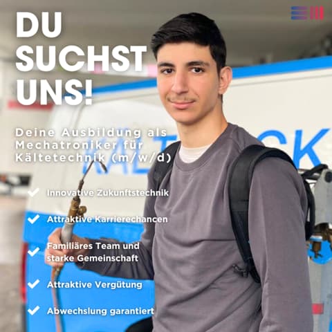 Du suchst uns! Ausbildung bei Kälte Eckert.