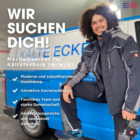 Wir suchen Dich! Ausbildung bei Kälte Eckert.