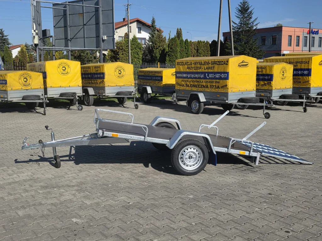 Przyczepa do QUADA BOP725U Nowa 248x132x14 UCHYLNA