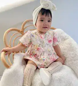 Model is wearing Australian handmade children's clothing by Karousel KidsHandmade in Australia by Karousel Kids.
