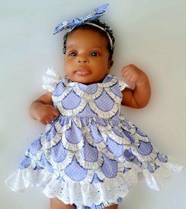 Rep Pic, Baby wearing Australian handmade children's clothing by Karousel Kids