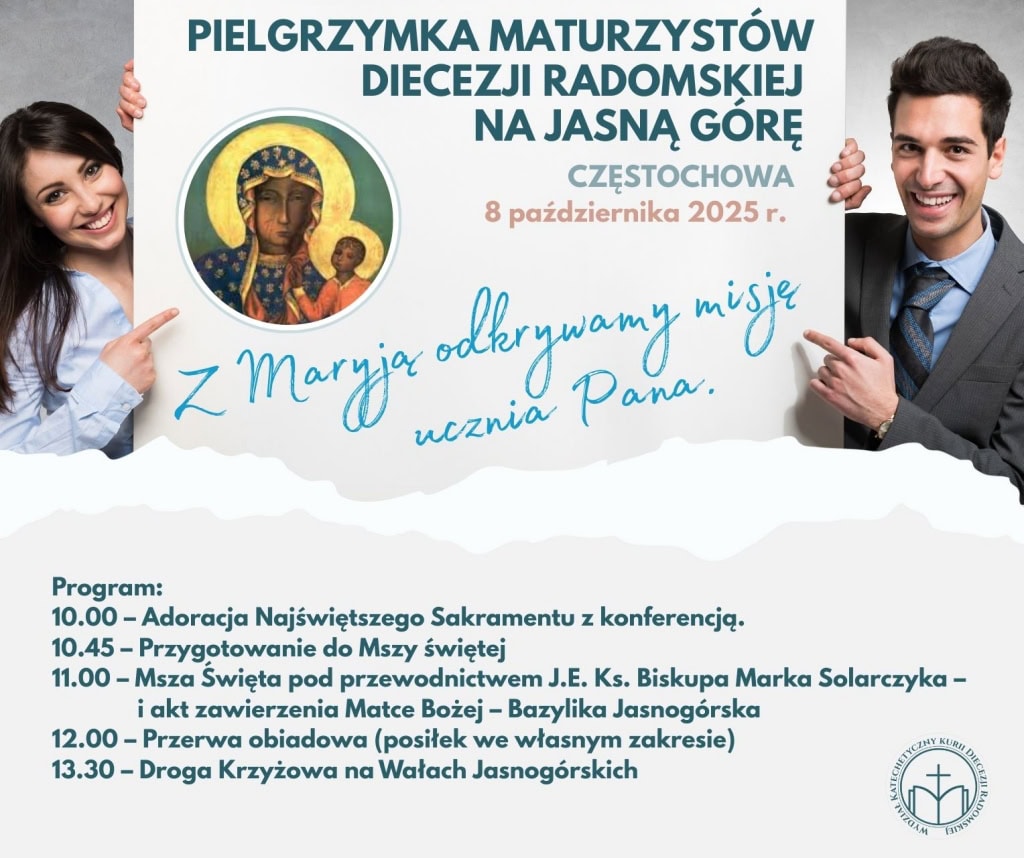 Zaproszenie na Pielgrzymkę Maturzystów na Jasną Górę
