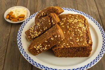 Keto diet egg brownie with almond flour