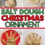 salt dough ornament handprint