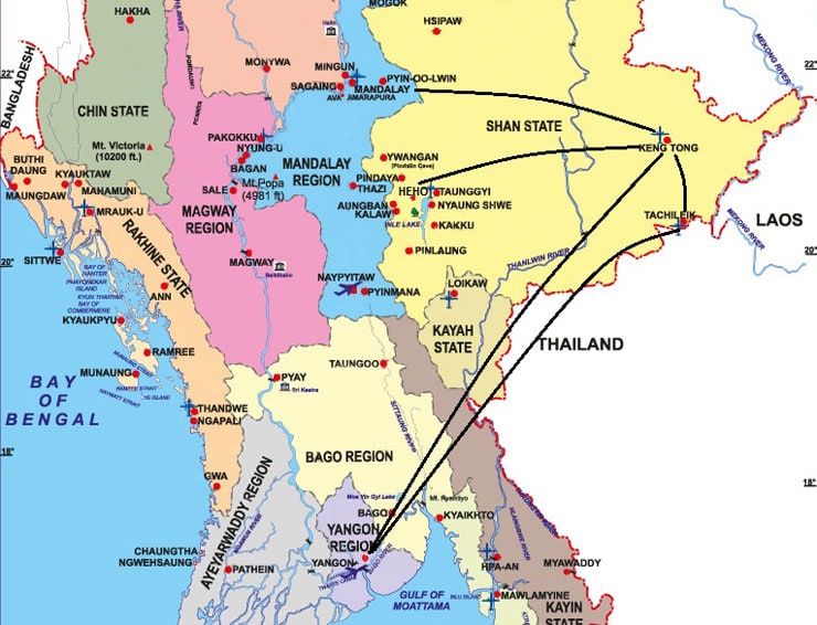 map-for-myanmar-golden-triangle-tour