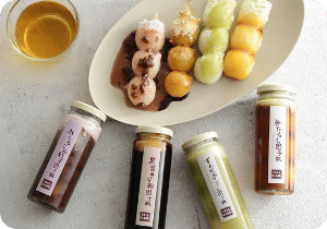 A collection of popular sweets from all over Japan