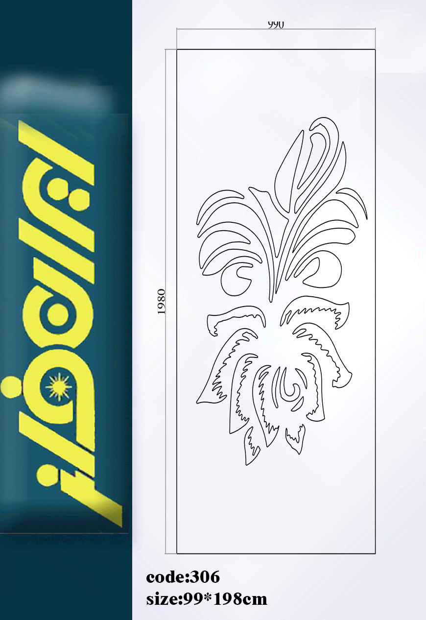 طرح برشلیزری کد 306