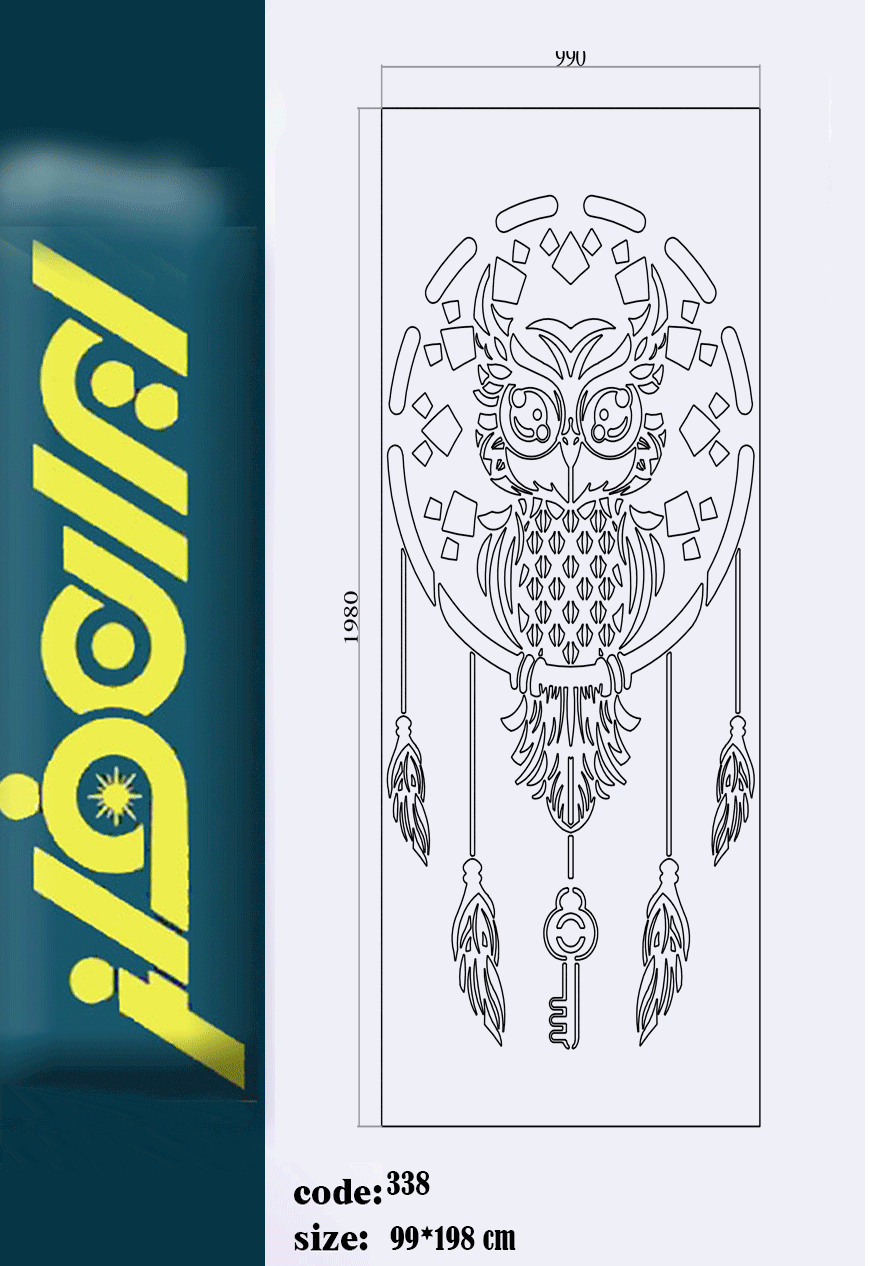 نقشه سی ان سی درب کد338