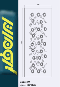 نقشه درب فلزی برشلیزری 400