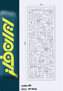 نقشه درب مدرن 409