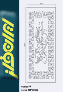 درب فلزی نقشه گل برشلیزری