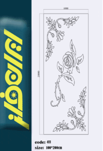 نقشه برش درب 411