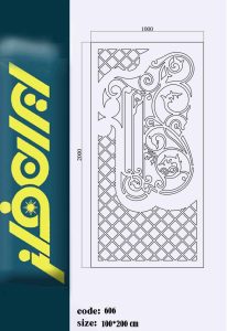 طرح درب برش با لیزر