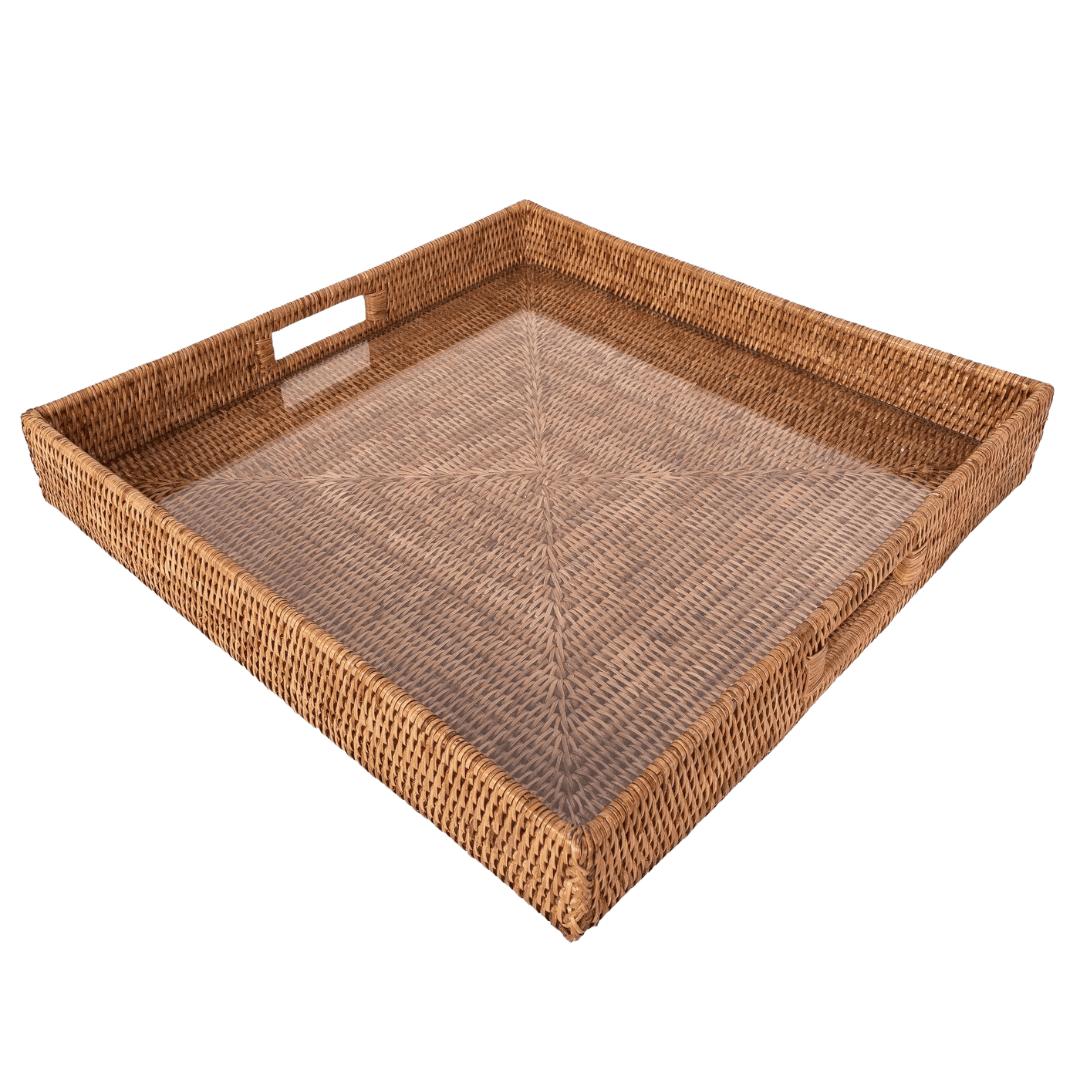 18 Square Tray with Glass 1