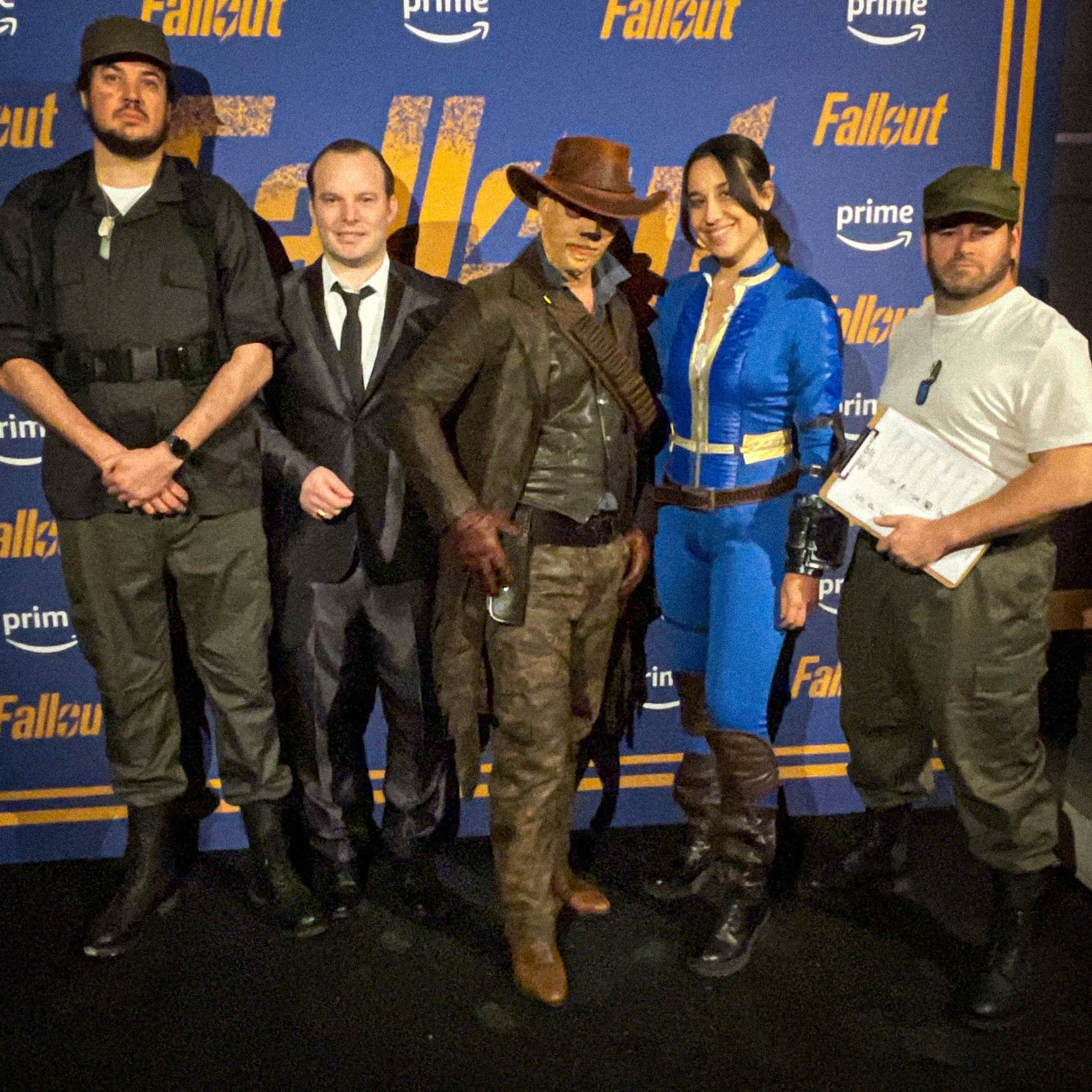 L'équipe de l'immersion Fallout au Yoyo, Palais de Tokoyo à Paris pour Prime Vidéo France