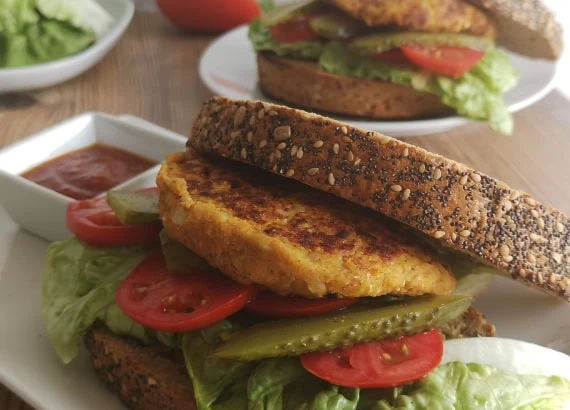 Hamburguesas vegetarianas de alubias blancas