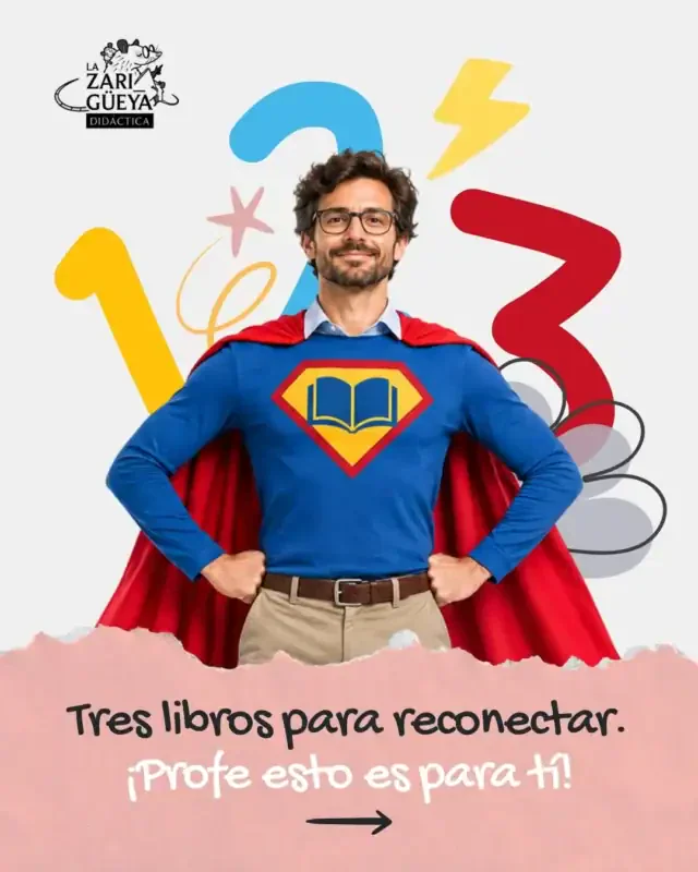 Septiembre llega y volvemos a preparar mochilas.  La de nuestros peques se llenan de lápices, libretas, colores y todo lo necesario para aprender.  Pero… ¿qué llevamos nosotros como profes en la nuestra?  Este septiembre te propongo que llenemos la mochila de:  ✨ Un poquito de ilusión.
🌱 Ganas de volver a empezar.
💛 Historias que nos recuerden por qué elegimos esta profesión.
🫶 Paciencia para los días difíciles.
🌈 Curiosidad para mirar a cada niño y niña como lo que es: alguien único.
📚 Y, por supuesto, buenos libros que nos acompañen.  Por eso hemos preparado este carrusel con una pequeña selección de álbumes ilustrados para profes que necesitan recargar energía antes de empezar el curso.  #vueltaalcole #profesores #librorecomendado #lazarigueyadidactica