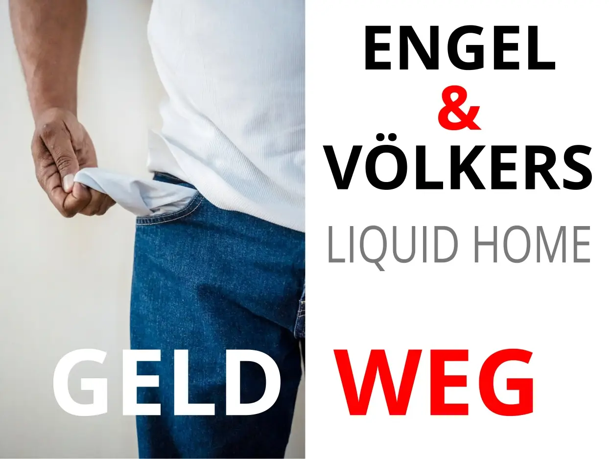 Mann leert Taschen – kein Geld mehr: Symbol für Teilkauf LiquidHome Erfahrungen und negative Teilverkauf Erfahrungen