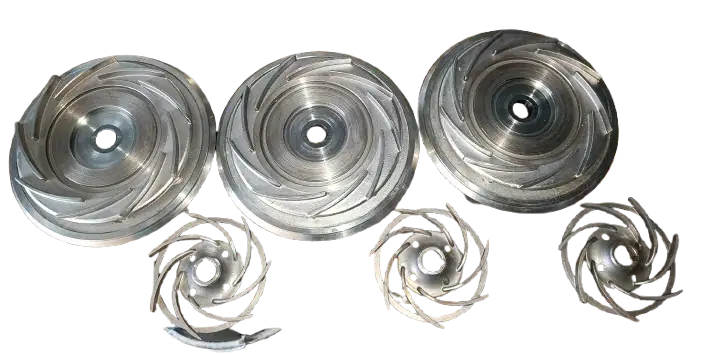 Laufräder der Druckstufen