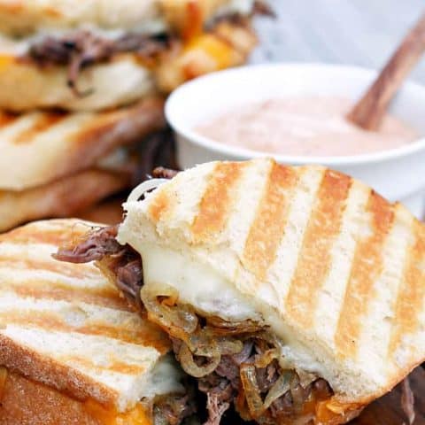 Leftover Pot Roast Patty Melts