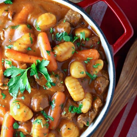 Potato Gnocchi Beef Stew