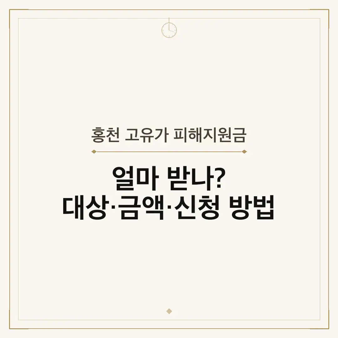 홍천 고유가 피해지원금