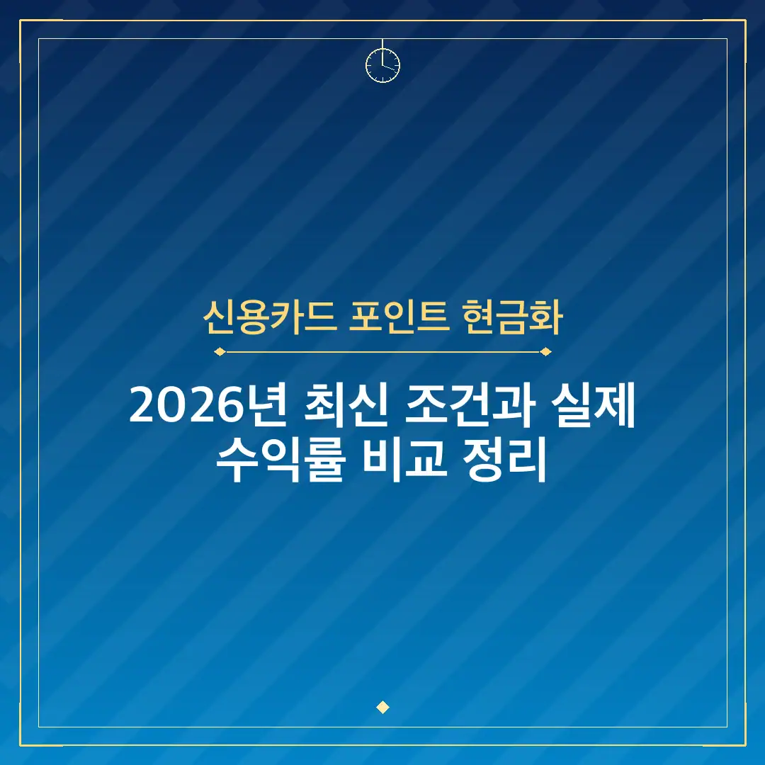 신용카드 포인트 현금화