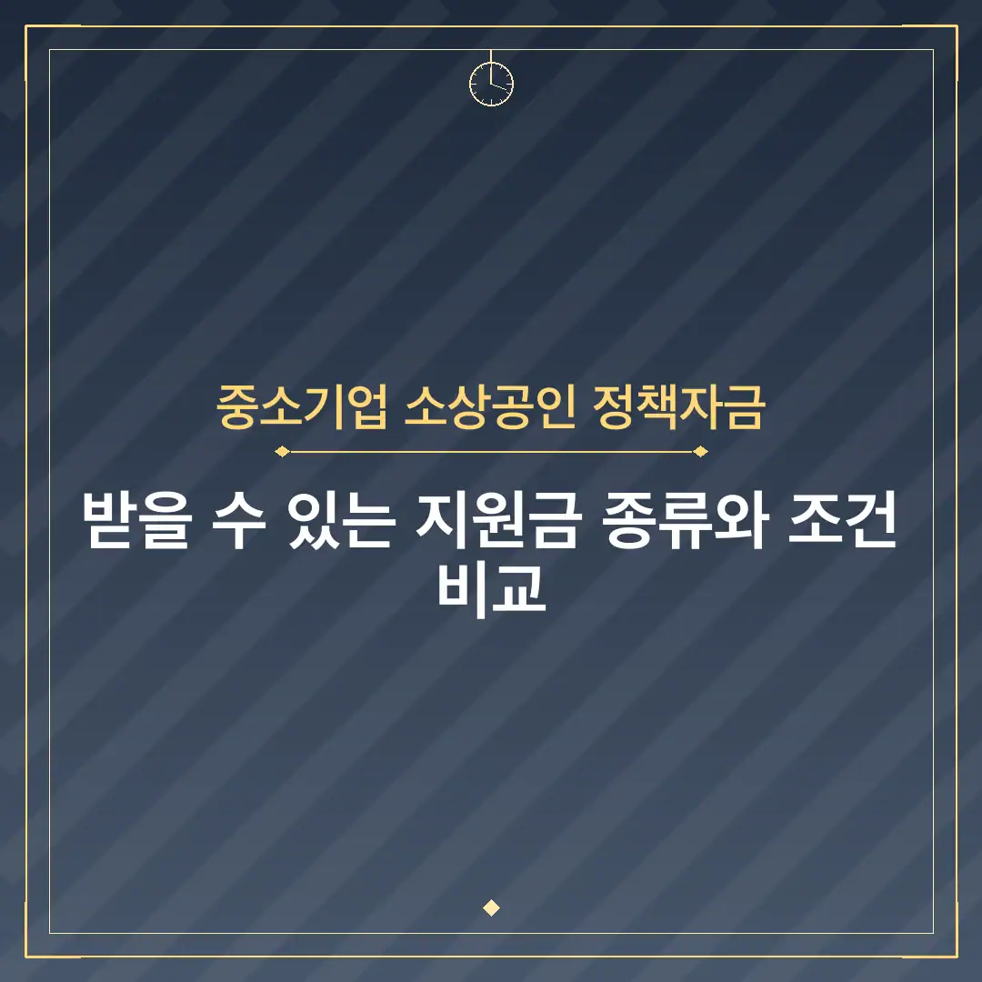 중소기업 소상공인 정책자금