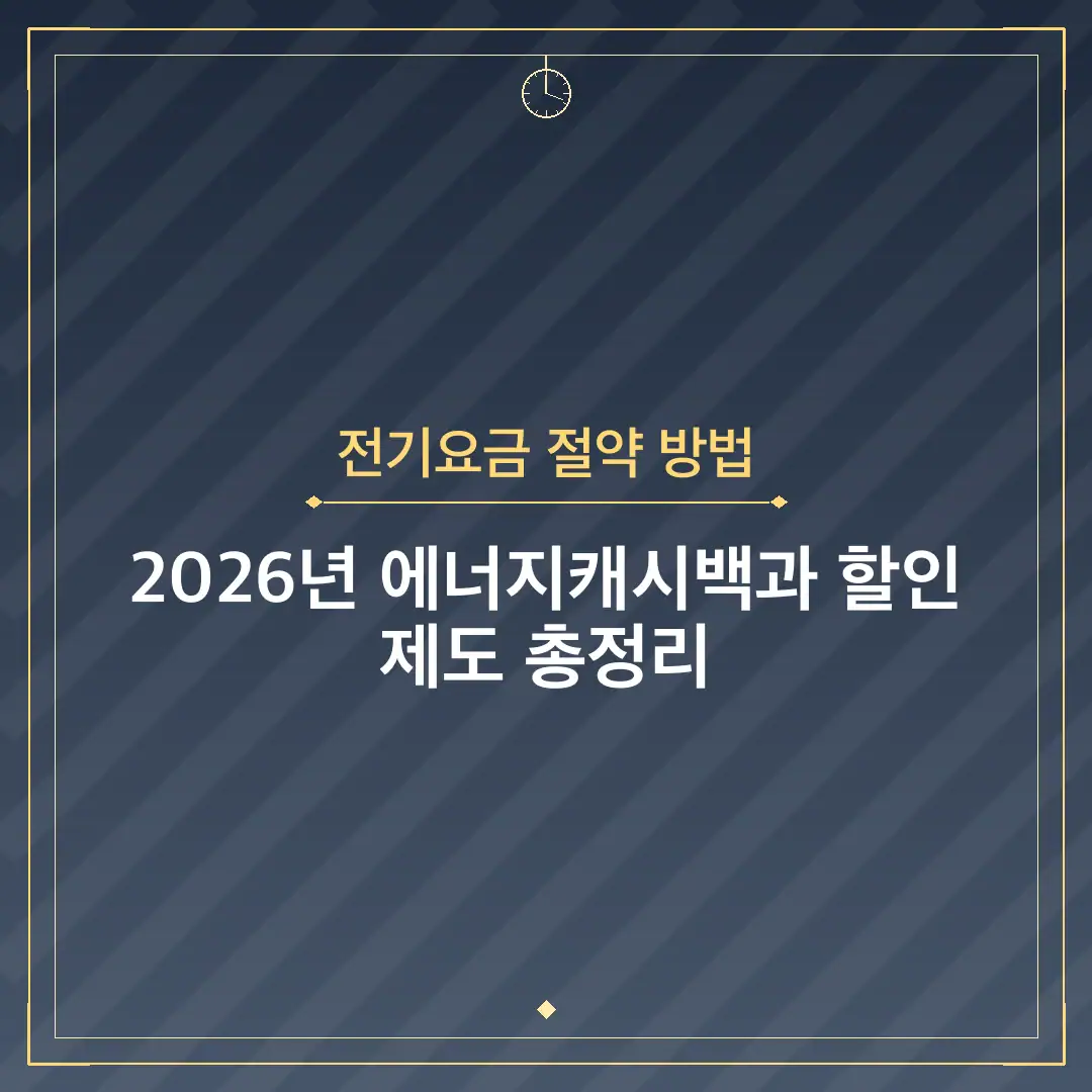 전기요금 절약 방법