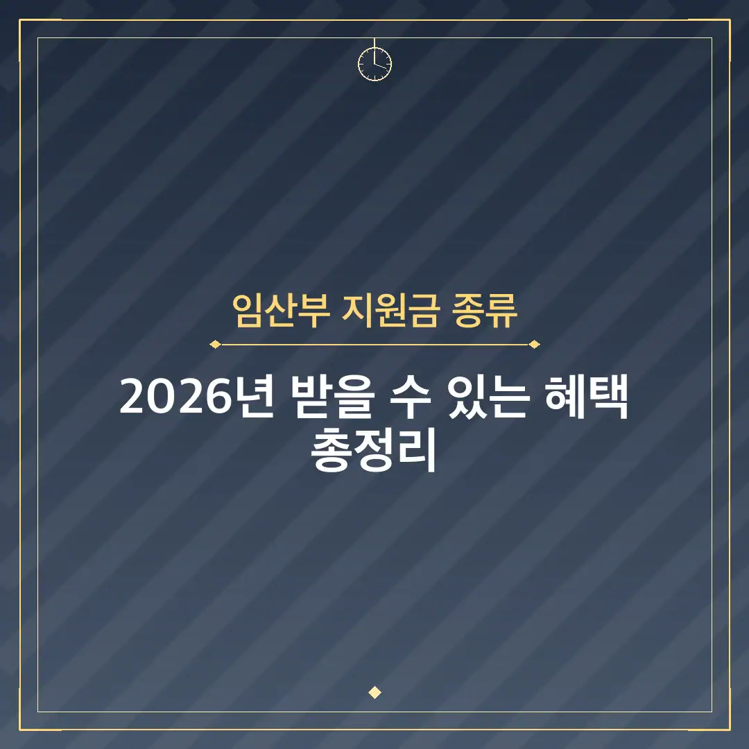 임산부 지원금 종류