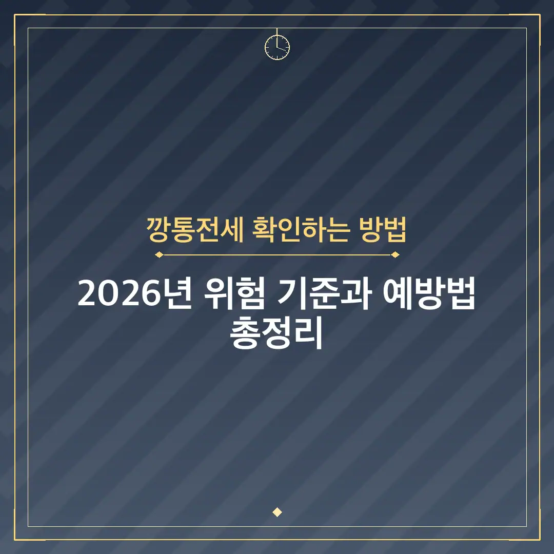 깡통전세 확인하는 방법
