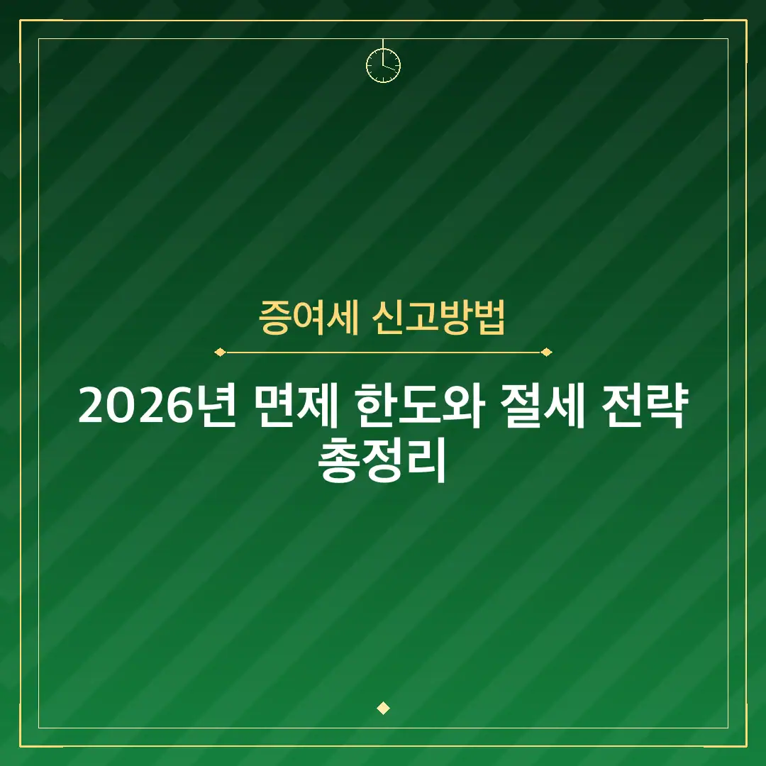 증여세 신고방법