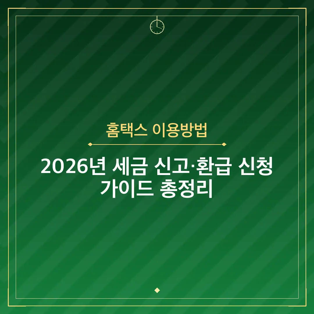 홈택스 이용방법