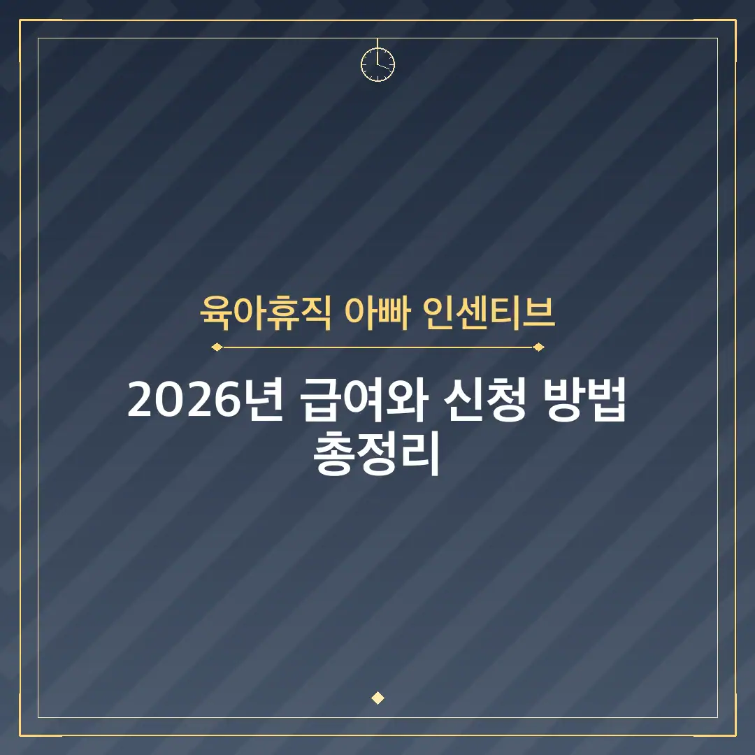 육아휴직 아빠 인센티브
