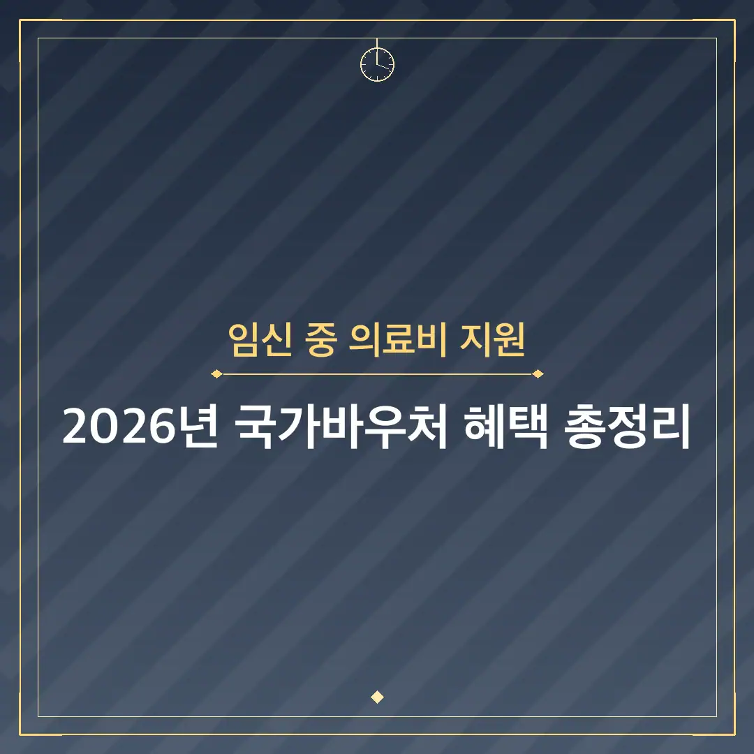 임신 중 의료비 지원