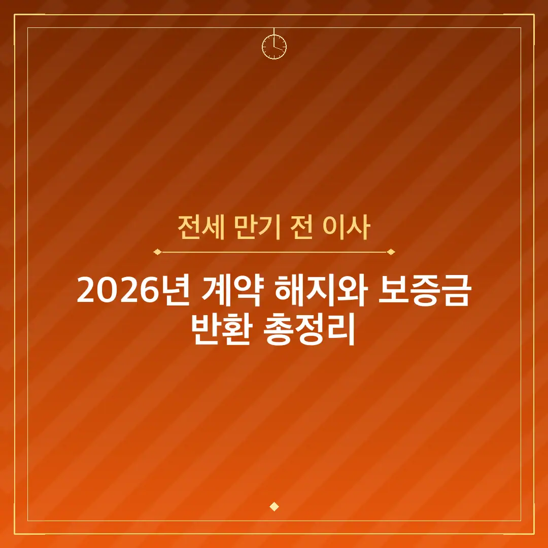 전세 만기 전 이사
