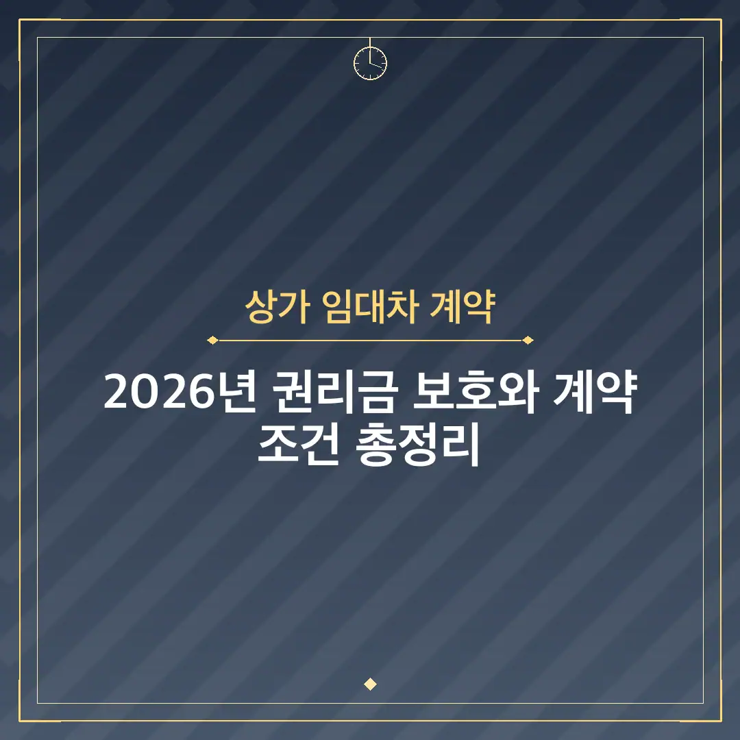 상가 임대차 계약