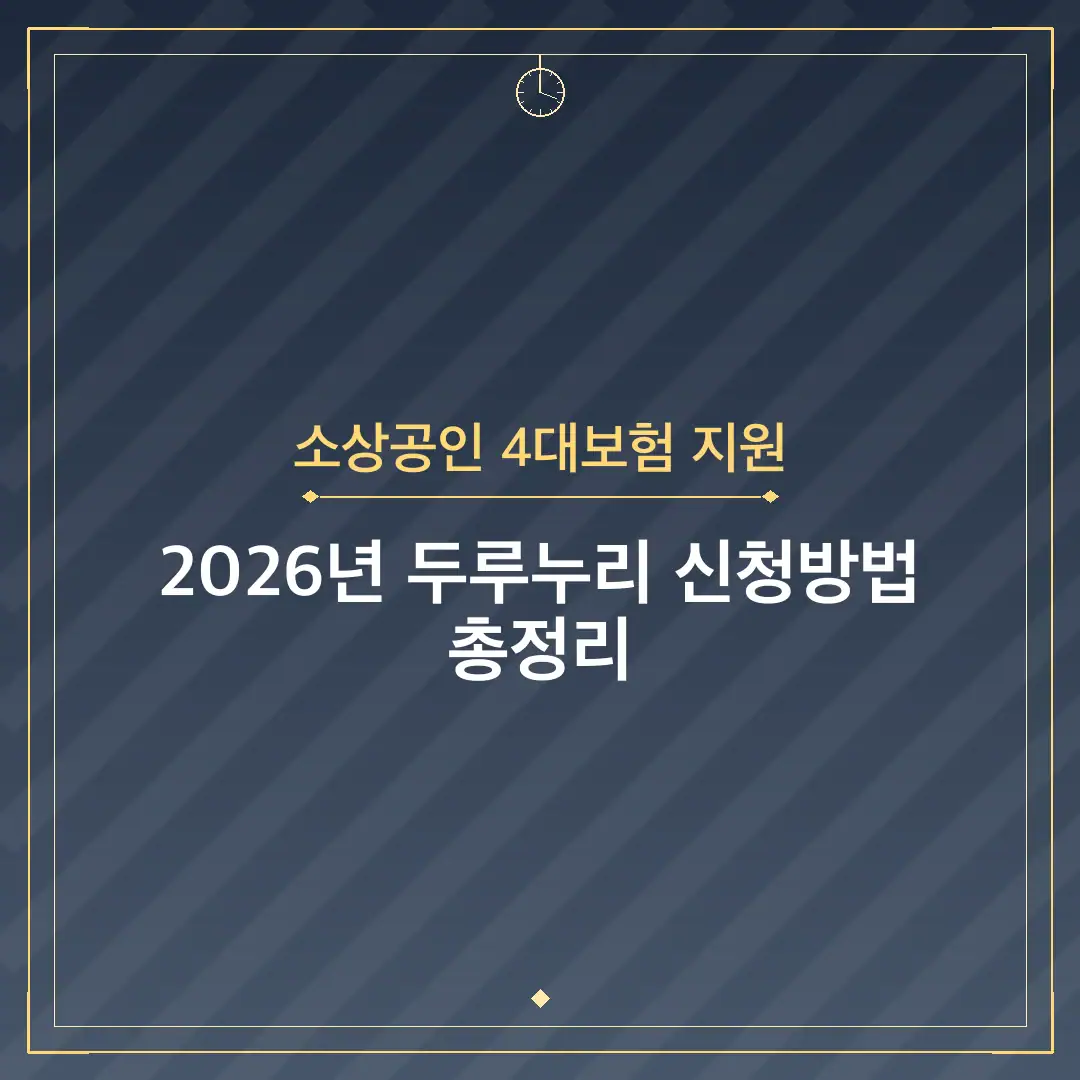 소상공인 4대보험 지원