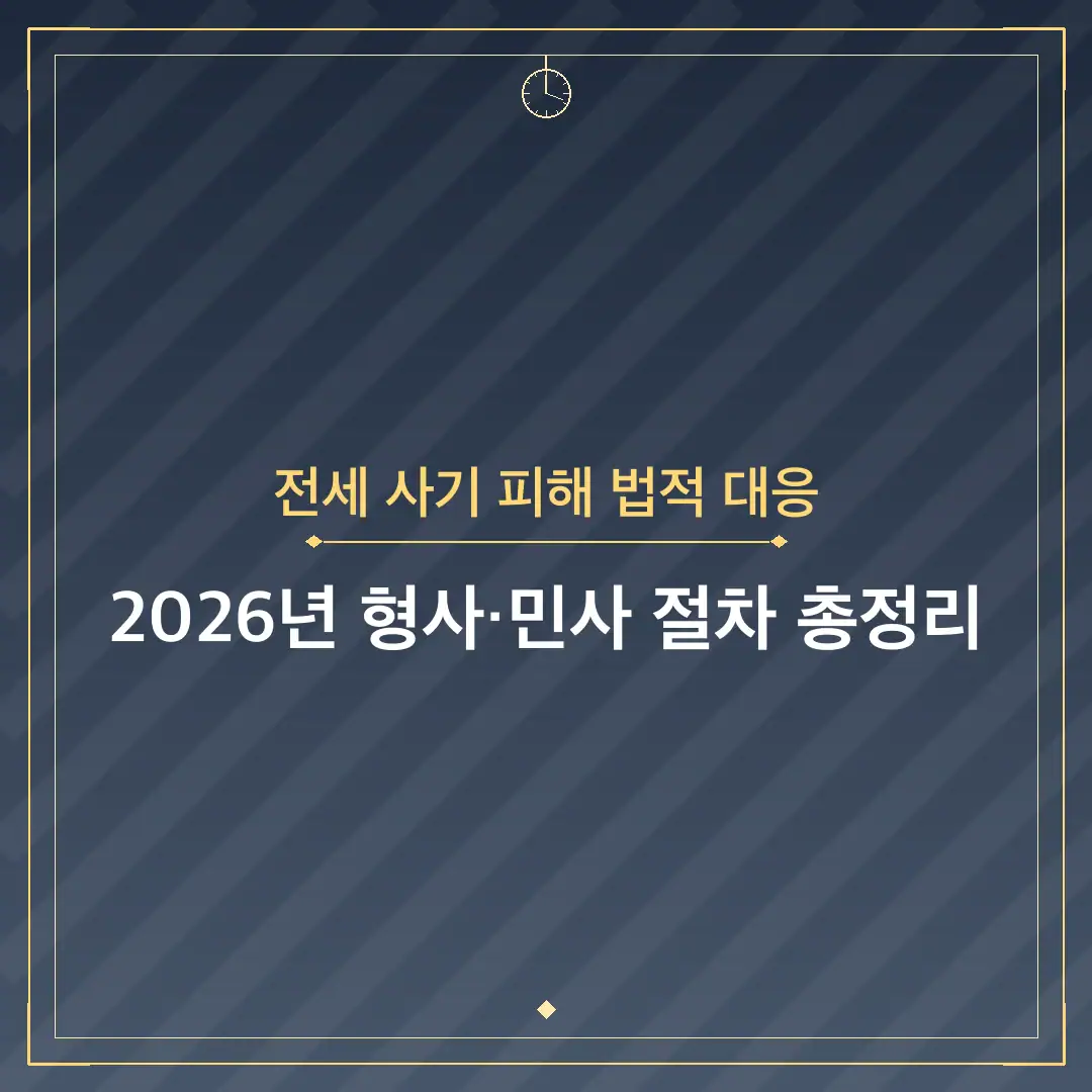 전세 사기 피해 법적 대응