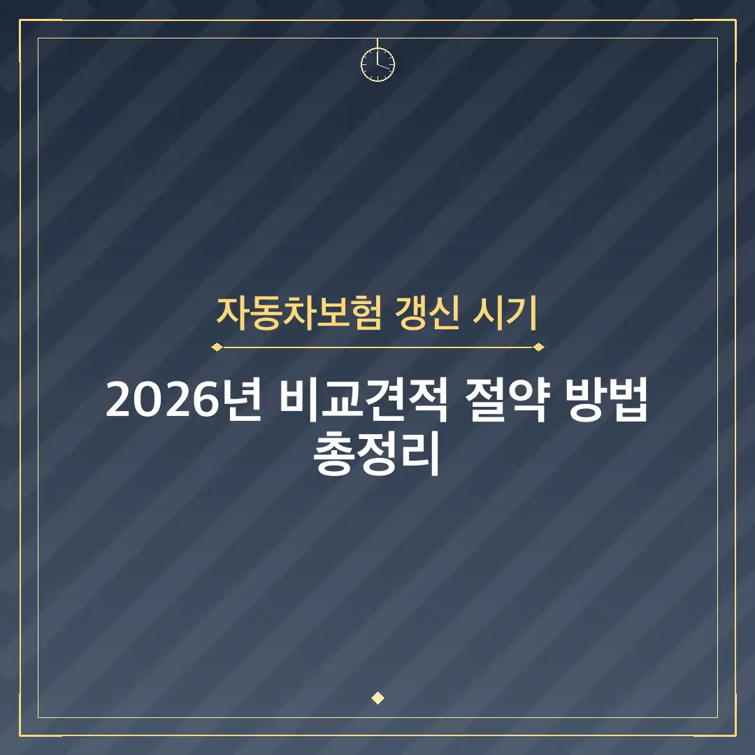 자동차보험 갱신 시기