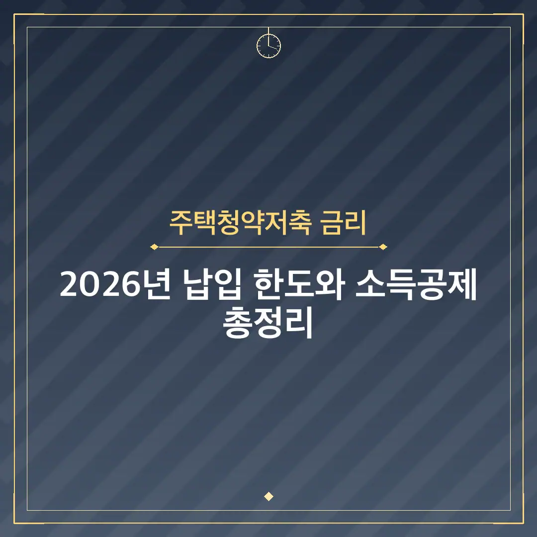주택청약저축 금리